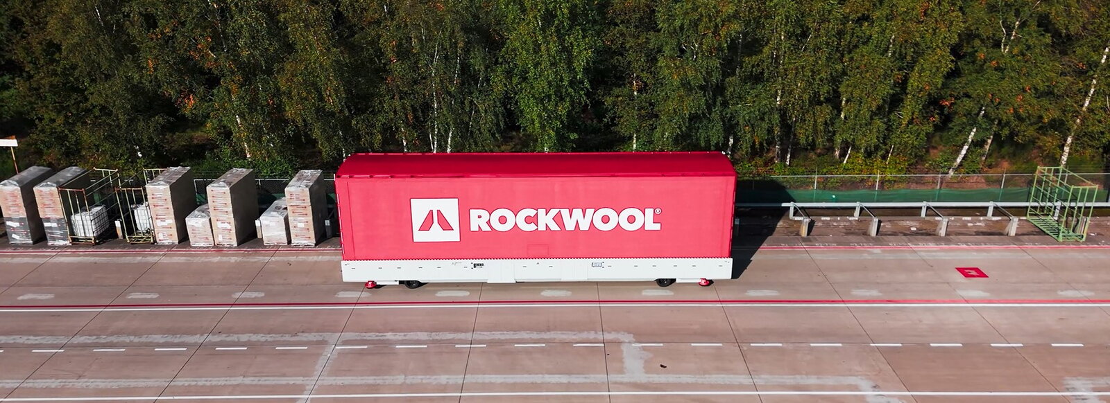 automatisch geleid voertuig van Rockwool