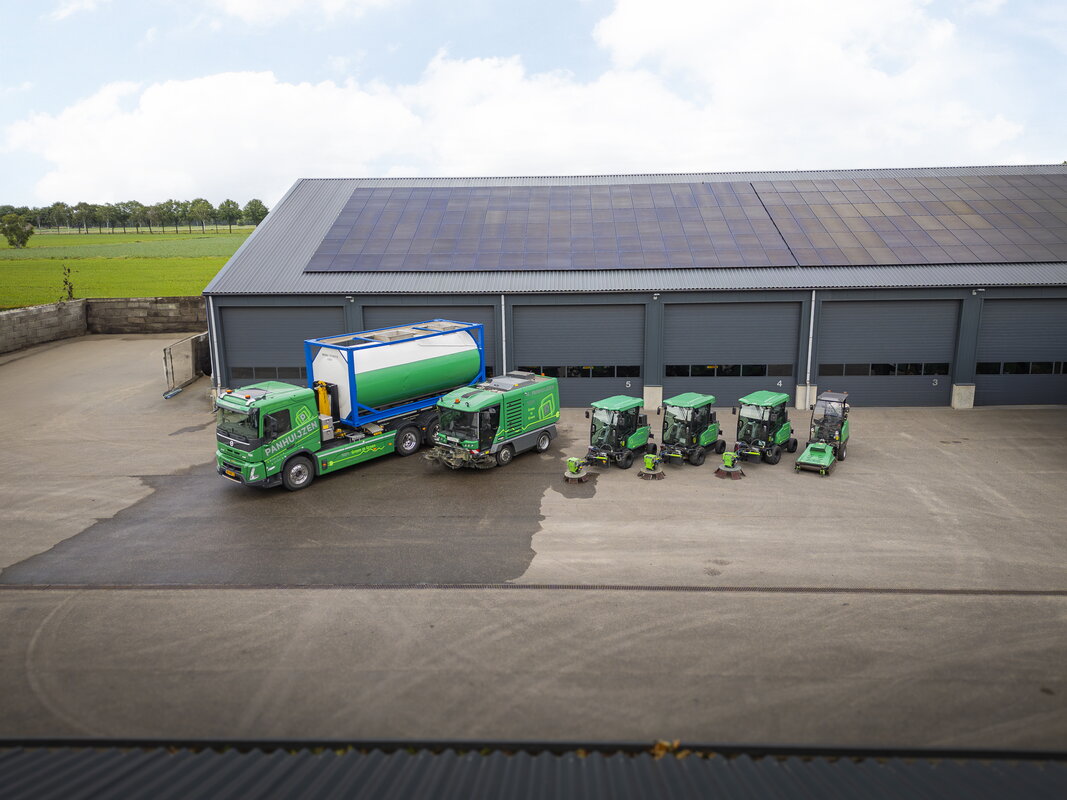Enkele elektrische voertuigen van Panhuijzen Groen