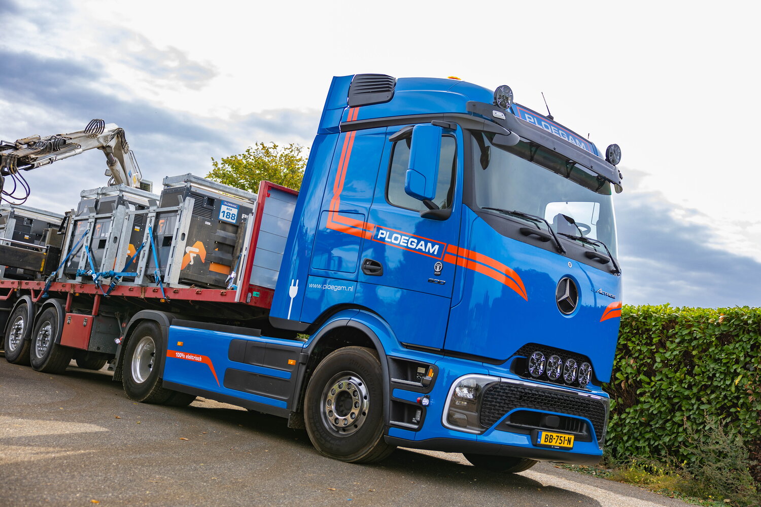 Elektrische truck van Ploegam