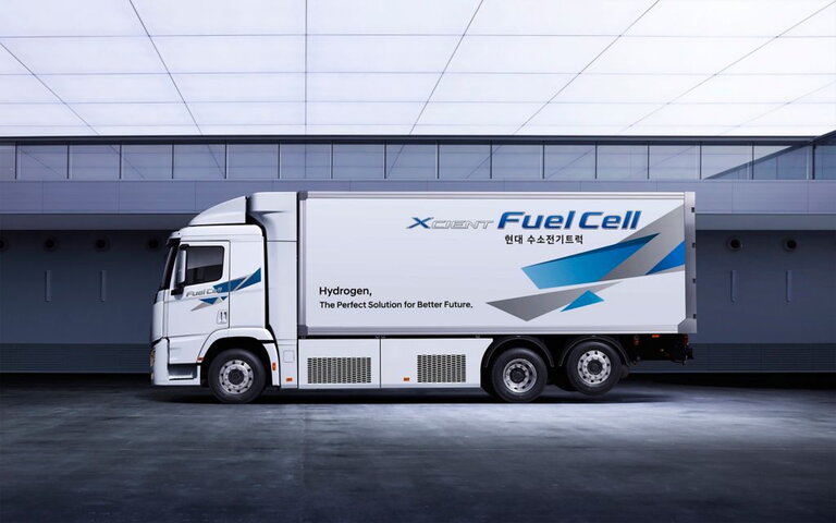 Hyundai Xcient Fuelcell vrachtwagen aangedreven door waterstof