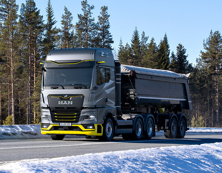MAN hTGX truck aangedreven door waterstof